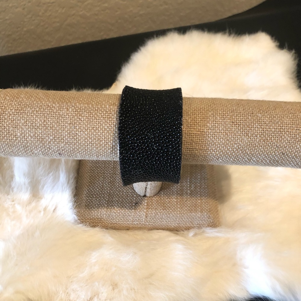 Rustic Cuff Black Stingray Beautiful Bracelet